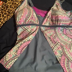 PLUS SIZE 2x 1xFREE COUNTRY swim suit short 3 pc